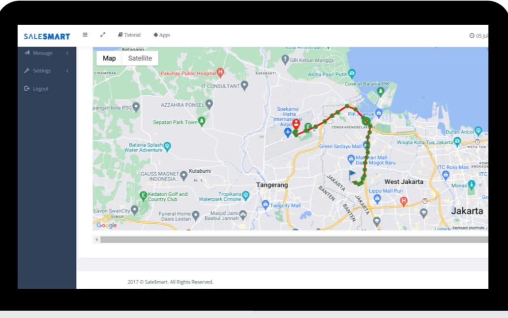 Salesmart in-app screenshot